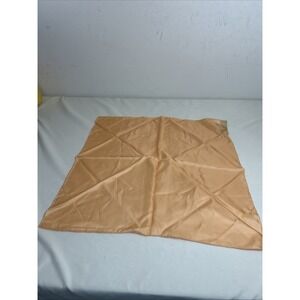 Vintage Dumont Silk Pocket Square Peach Colored Hand Rolled Hems 19"
